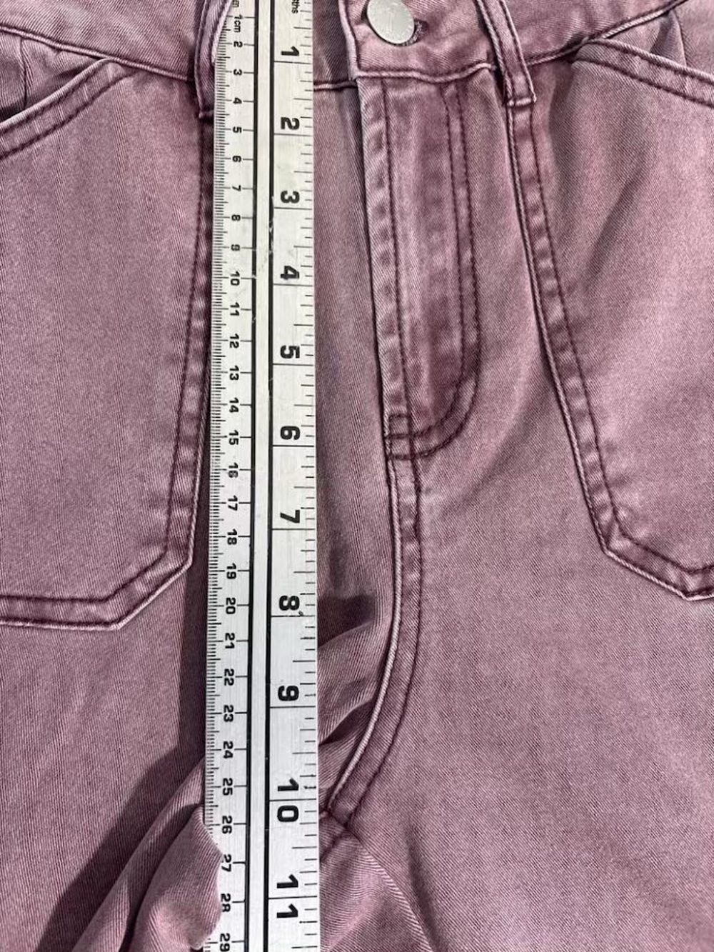 Flamingals Cargo Jorts Womens S Mauve Utility High Rise Skate Long Shorts NWOT - Picture 5 of 10